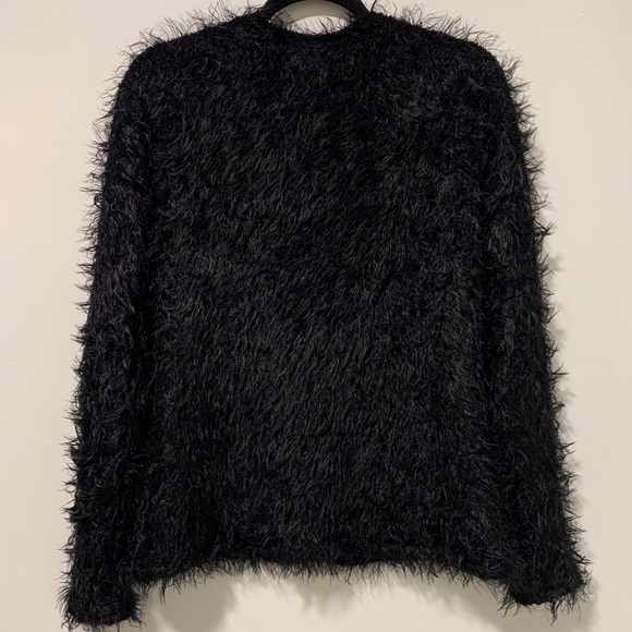 Furry / Fuzzy long sleeve knit top - Picture 2 of 9